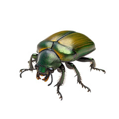 Magnificent Green June Beetle Close-Up: A Stunning Jewel of Nature