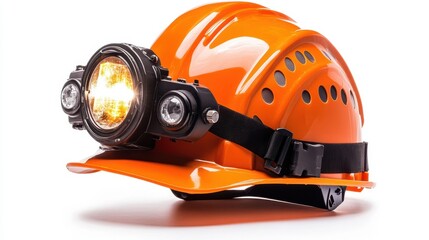 Safety Helmet with Mining Light for Industrial Use