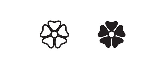 Fototapeta premium flower icons button, vector, sign, symbol, logo, illustration, editable stroke, flat design style isolated on white