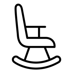 Vector Design Rocking Chair Icon Style