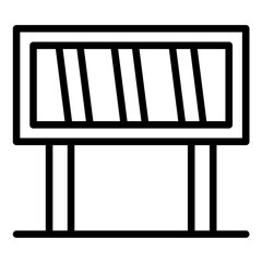 Vector Design Barrier Icon Style