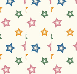 Obraz premium seamless and beautiful flower pattern set