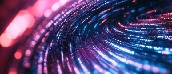 Night sky star trails in stunning long exposure creating mesmerizing circular patterns