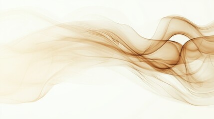 Flowing abstract smoke trails in gradient colors digital art contemporary design light background artistic concept