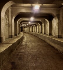 Obraz premium Undersea tunnel in Tongyeong, South Korea 