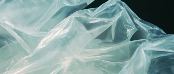 Obraz premium Transparent plastic overlay showcasing subtle branding and texture for creative applications