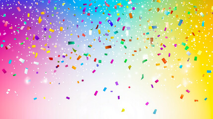 Festive confetti background for Banner and Postcard decoration