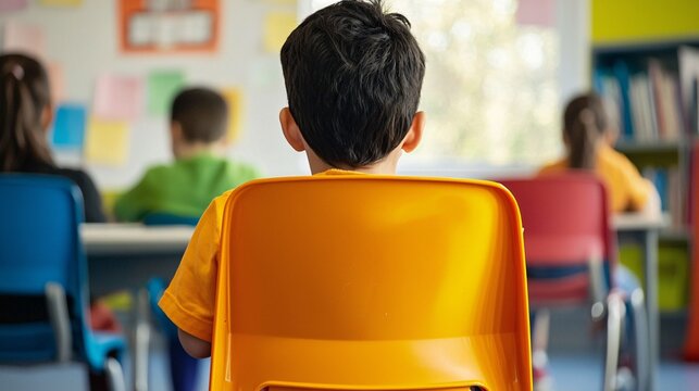 of students with different quality educational materials, highlighting educational inequality. | [Racial and Class Discrimination]:[Social problems] 