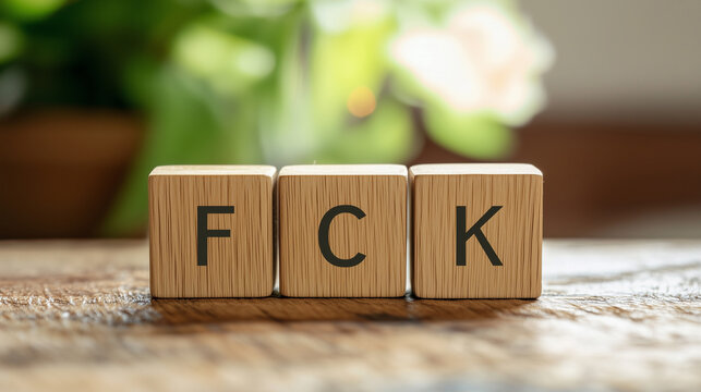 wood box on the table with text