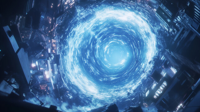 blue wormhole