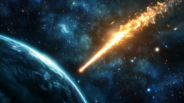 fire comet to th earth