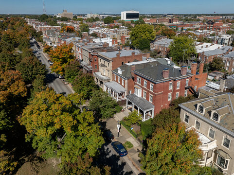 Monument Avenue, Streetscape, Richmond, Virginia, City Scape