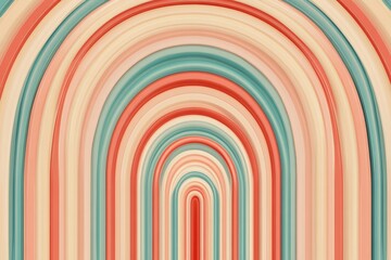 Obraz premium Stylish Abstract Arch Pattern in Soft Pastel Colors for Modern Decor and Art Concepts.