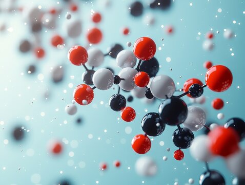 Oxygen molecules taking part in a chemical reaction