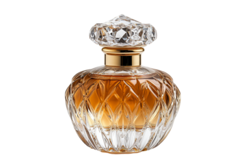 A decorative container for a fragrant liquid on a dark backgroun