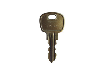 A generic key with a square head and a rectangular hole for the