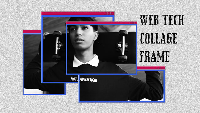Web Tech Collage Frame