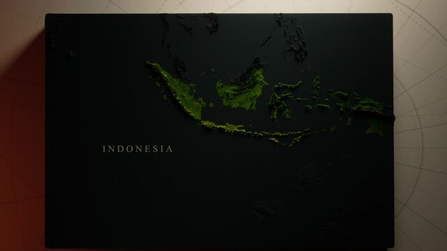 Topographic Map of Indonesia: A Stunning Terrain Visualization