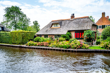 Naklejka premium Grachten, Giethoorn, Deutschland 