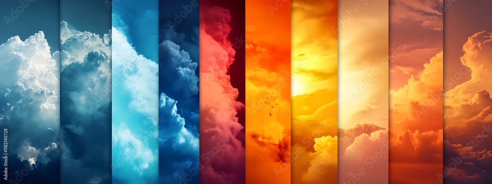 Poster digital artwork depicting a visually striking representation of the varying frequencies of different