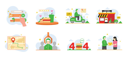 Food Delivery Illustration
