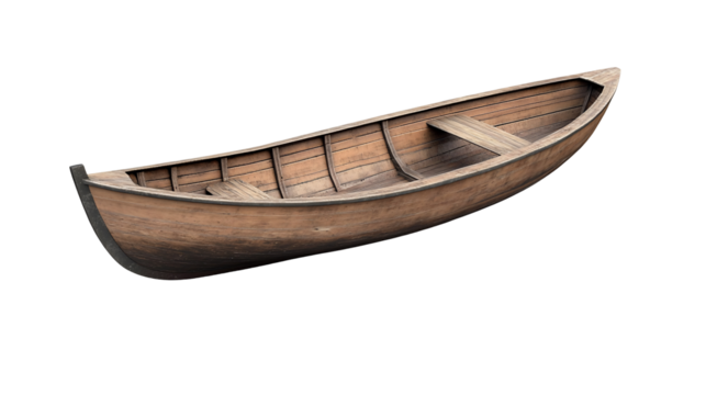 A vessel with a light interior and a dark outline, set against a