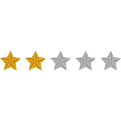 Fototapeta premium Realistic Star Rating