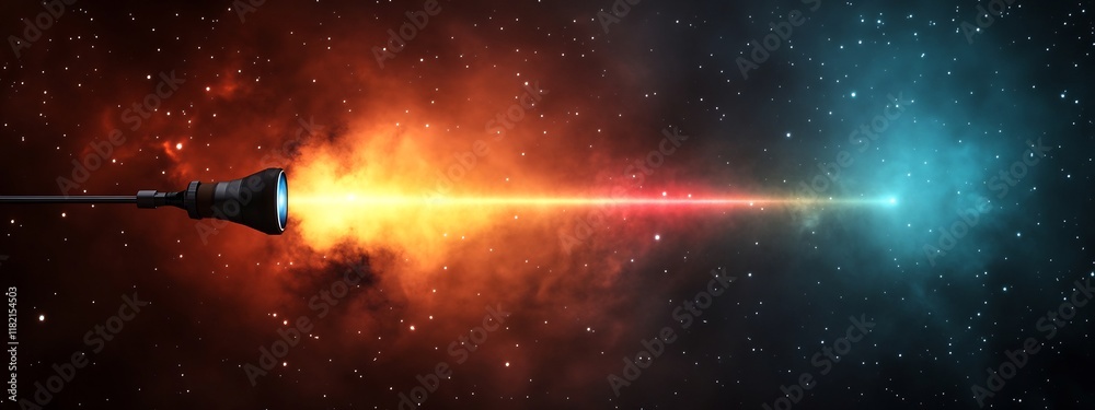 Poster a 3d rendered image depicting a spectrometer instrument recording and analyzing the frequency spectr