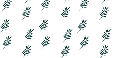 elegant leafy branch seamless vector design