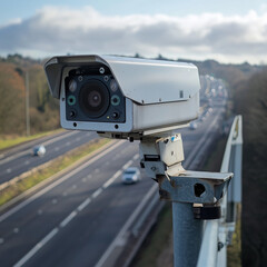 traffic monitoring camera at a motorway