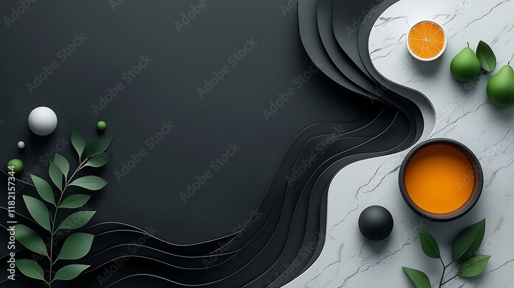 Poster mesmerizing marble patterned stone surface with intricate abstract design patterns and textures deta