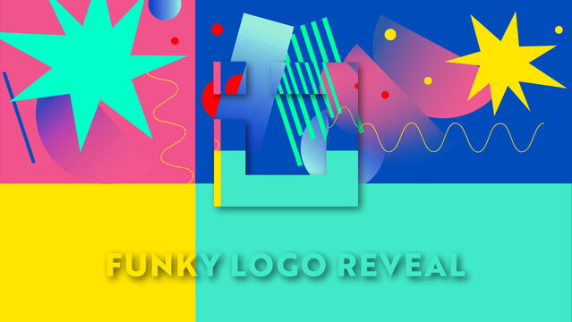 Funky Colourful Logo Reveal