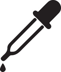 pipette isolated vector, pipette symbol, pipette silhouette, pipette  icon