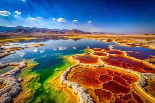 Stunning High-Definition Landscape: Salt Lake Afdera, Danakil Depression, Ethiopia