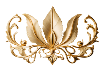 Golden floral ornament