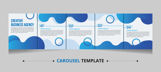 Digital Marketing social media carousel, Carousel post template set, Modern post design, Editable social media microblog business  © lingkon sikder