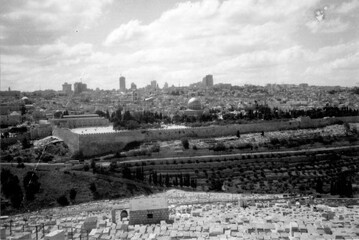 Analog photo of Jerusalem
