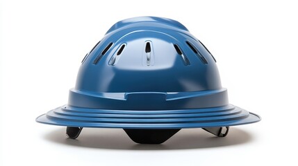 Fototapeta premium Blue Safety Hard Hat for Construction and Industry Use