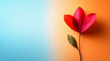 Fototapeta premium Happy anniversary background with flowers