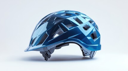 Stylish Blue Helmet for Safety and Performance