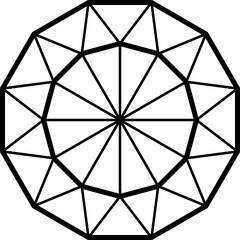 Brilliant Gems. Premium Diamond and Crystal Icon