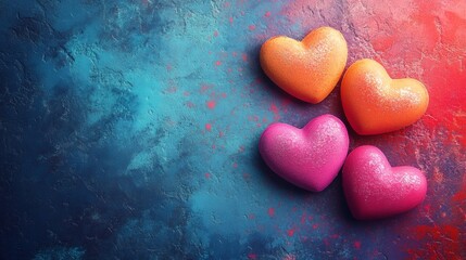 Obraz premium A card for St Valentine's Day of a laconic design
