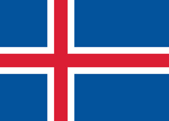 Obraz premium Icelandic National Flag