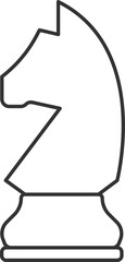 Outline chess pieces