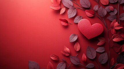 Obraz premium A laconic greeting card with hearts for Valentine's Day