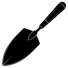 trowel silhouette vector illustration