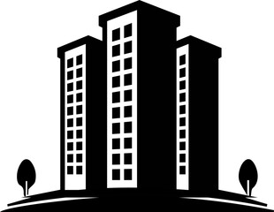 Building apartment icon