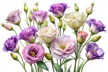 Fototapeta premium bouquet of pink tulips