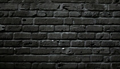 Obraz premium Parede de tijolos pretos com textura industrial