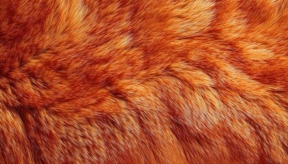 Fototapeta premium close-up of vibrant orange fur texture with fine detail, ideal for backgrounds, textiles, graphic designs, or digital art projects